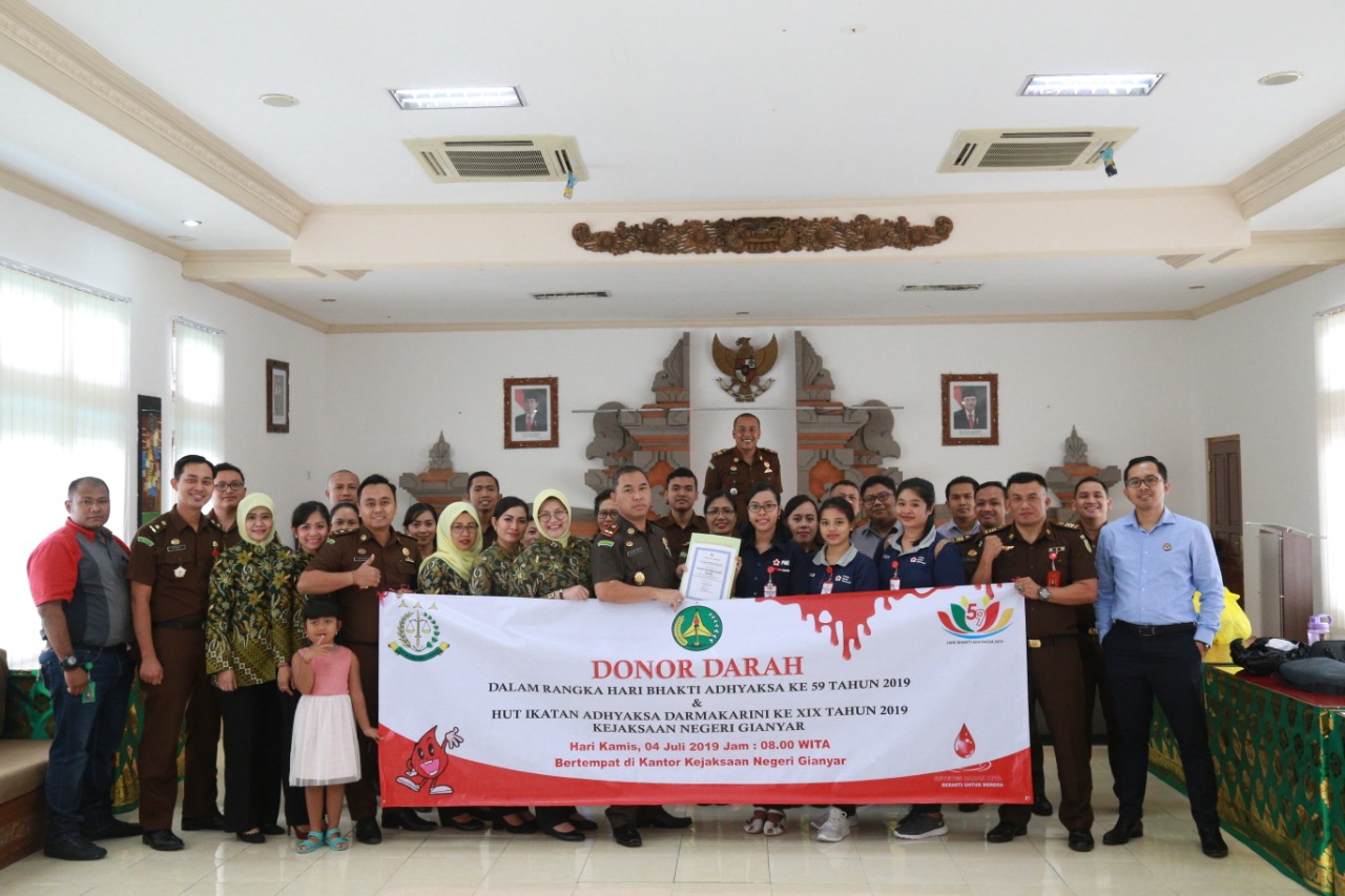 DONOR DARAH DALAM RANGKA HBA KE-59 dan HUT IAD KE-XIX TAHUN 2019